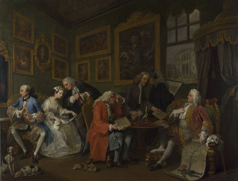 L’arte moralizzante di William Hogarth la serie “Marriage